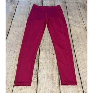 Victoria's Secret Hot Pink Leggings Yoga Running Sz 4 EXCELLENT 4/170/66A  Tub8